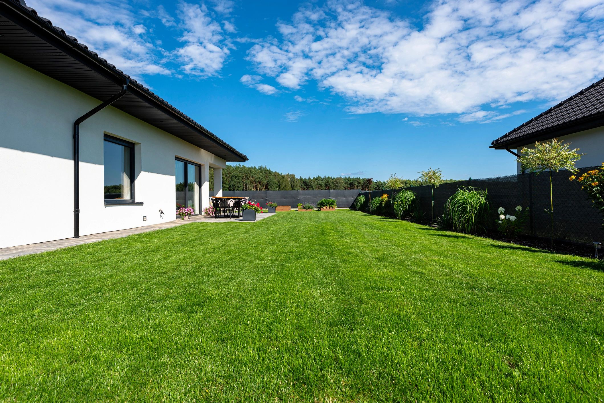 Well-maintained exterior of a modern rental property