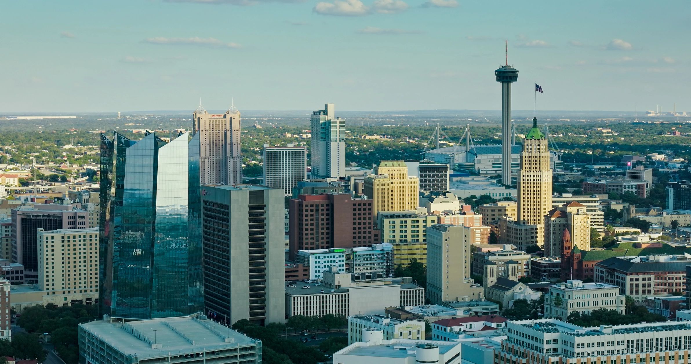 City skyline representing professional property support coverage